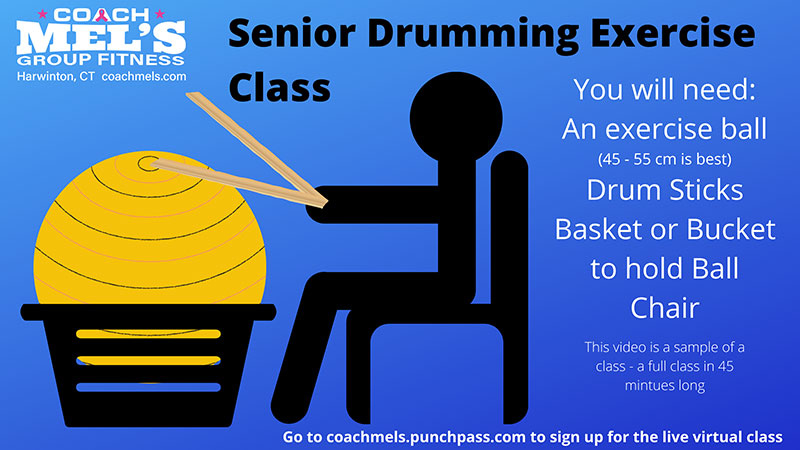 Senior drumming class