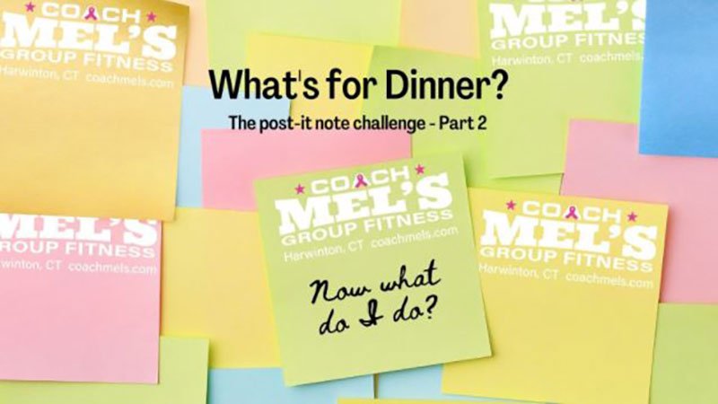 What's for Dinner - Part 2 with mult-colored Post It notes
